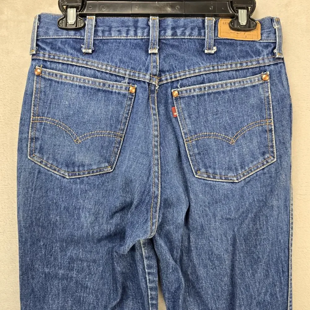 Vintage 80s Levis 557 Jeans Mens 30x36 (Fits 29x29) Blue Cowboy Western USA Made